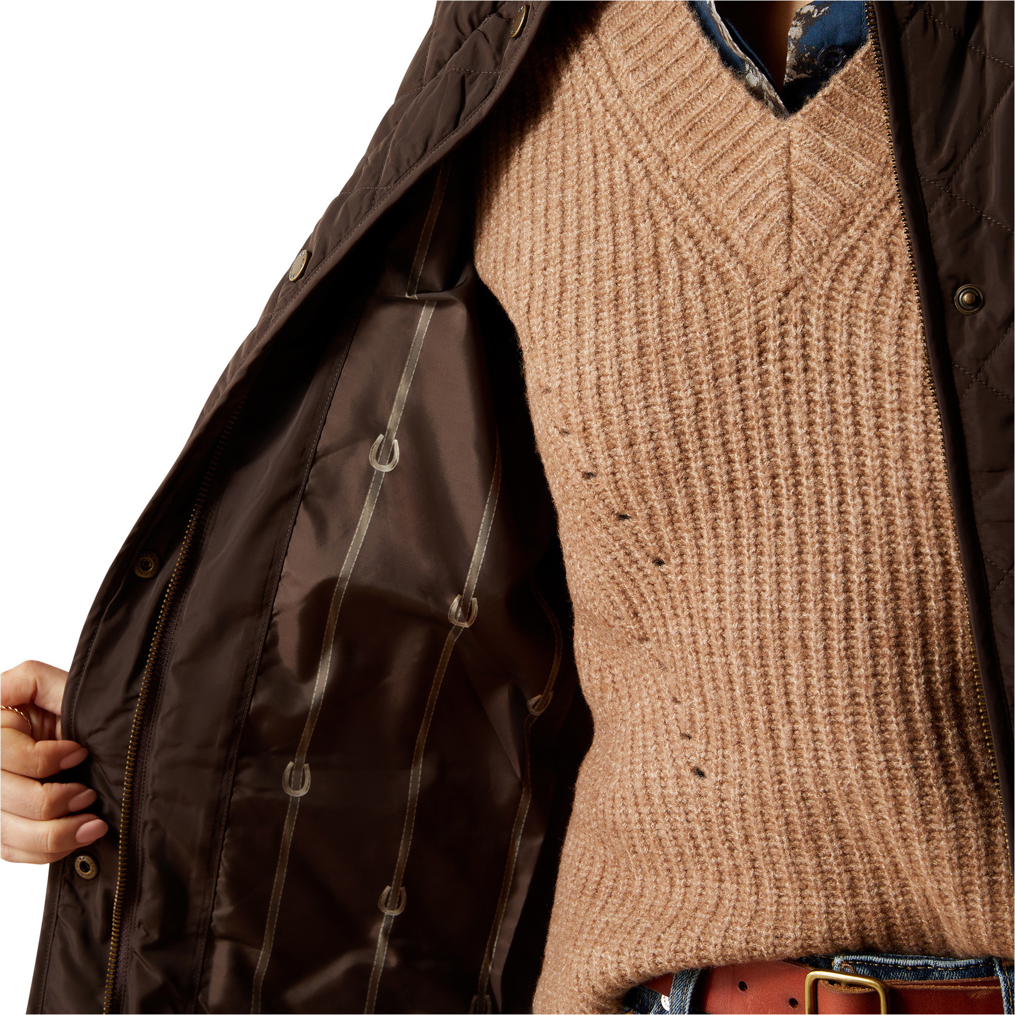 2025 Ariat Womens Woodside Jacket 10062691 - Coffee Bean